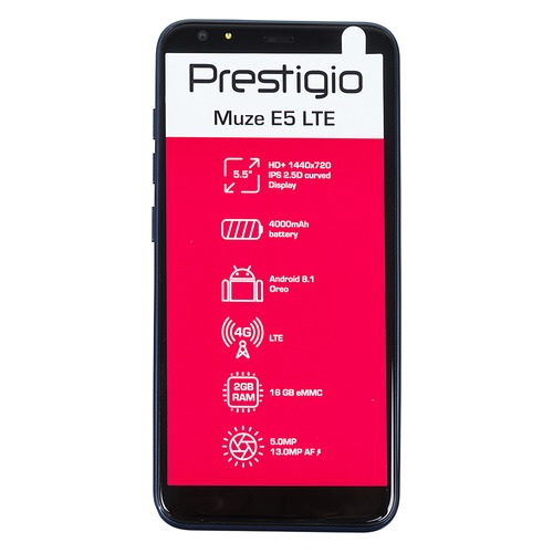 Смартфон PRESTIGIO MUZE E5 LTE PSP5545DUO, синий