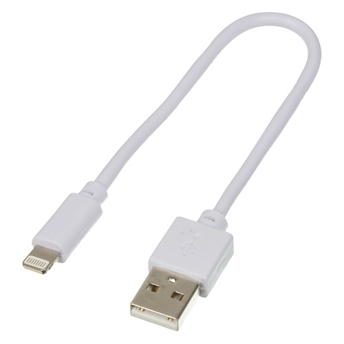 Кабель DIGMA USB A (m), Lightning (m), 0.15м, белый