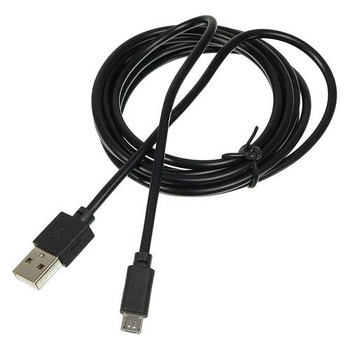 Кабель DIGMA USB A (m), micro USB B (m), 2м, черный