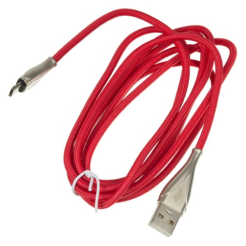 Кабель DIGMA USB A (m), micro USB B (m), 2м, красный