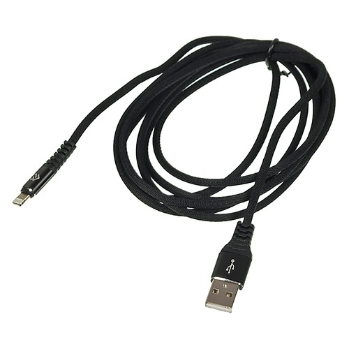 Кабель DIGMA USB A (m), Lightning (m), 2м, черный