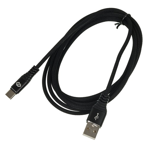 Кабель DIGMA USB A (m), USB Type-C (m), 2м, черный