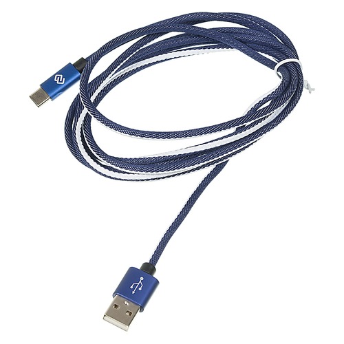 Кабель DIGMA USB A (m), USB Type-C (m), 2м, синий