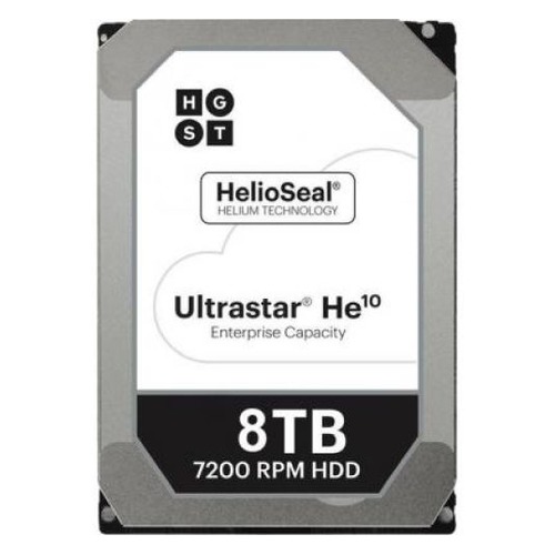 Жесткий диск WD Ultrastar DC HC510 HUH721008ALE604, 8Тб, HDD, SATA III, 3.5" [0f27457]