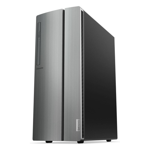 Компьютер LENOVO IdeaCentre 510-15ICB, Intel Pentium Gold G5400, DDR4 4Гб, 1000Гб, Intel UHD Graphics 610, DVD-RW, CR, Free DOS, серебристый [90hu0067rs]