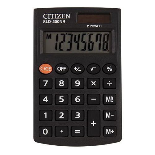 Калькулятор CITIZEN SLD-200NR, 8-разрядный, черный