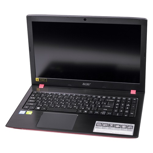 Ноутбук ACER Aspire E15 E5-576G-30R8, 15.6", IPS, Intel Core i3 8130U 2.2ГГц, 4Гб, 1000Гб, 128Гб SSD, nVidia GeForce Mx150 - 2048 Мб, Linux, NX.GS9ER.002, черный/красный