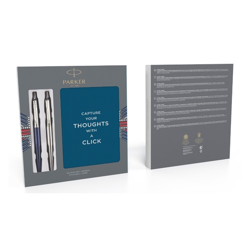 Набор Parker Jotter Core K61/К63 (2062782) Stainless Steel CT/Waterloo Blue CT (9шт) дисплей