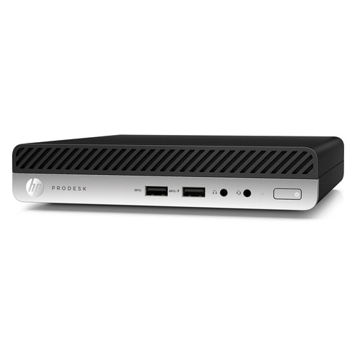 Компьютер HP ProDesk 400 G4, Intel Core i3 8100T, DDR4 8Гб, 256Гб(SSD), Intel UHD Graphics 630, Windows 10 Professional, черный [4cz91ea]