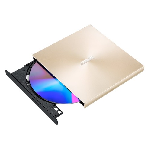 Оптический привод DVD-RW ASUS SDRW-08U9M-U, внешний, USB, золотистый, Ret [sdrw-08u9m-u/gold/g/as]