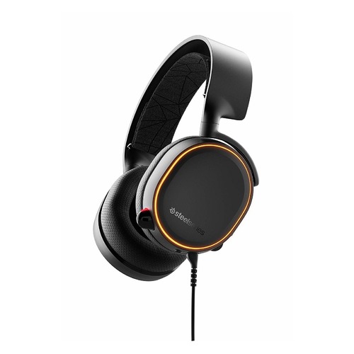 Гарнитура игровая STEELSERIES Arctis 5 2019 Edition, для компьютера и игровых консолей, мониторы, черный [61504]