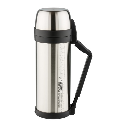 Термос THERMOS FDH Stainless Steel Vacuum Flask, 2л, стальной/ черный