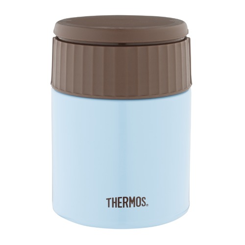 Термос THERMOS JBQ-400-AQ, 0.4л, голубой/ коричневый