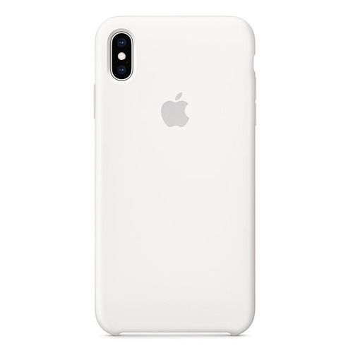 Чехол (клип-кейс) APPLE Silicone Case, для Apple iPhone XS Max, белый [mrwf2zm/a]