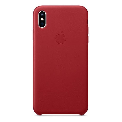 Чехол (клип-кейс) APPLE Leather Case, для Apple iPhone XS Max, красный [mrwq2zm/a]