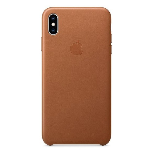 Чехол (клип-кейс) APPLE Leather Case, для Apple iPhone XS Max, коричневый [mrwv2zm/a]