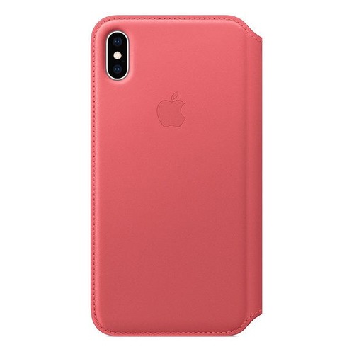 Чехол (флип-кейс) APPLE Leather Case, для Apple iPhone XS Max, розовый [mrx62zm/a]