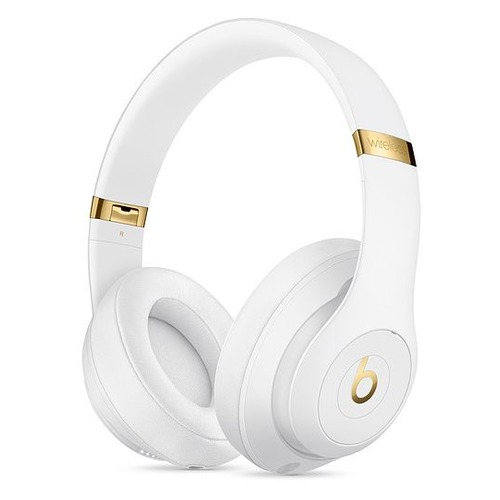 Наушники с микрофоном BEATS Studio3 Wireless, 3.5 мм/Bluetooth, мониторы, белый [mq572ee/a]