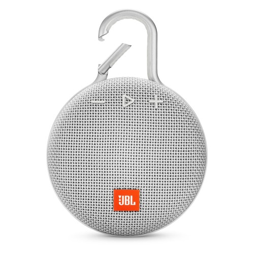 Портативная колонка JBL Clip 3, 3.3Вт, белый [jblclip3wht]