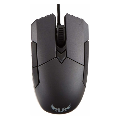 Мышь ASUS TUF Gaming M5, игровая, оптическая, проводная, USB, черный и серый [90mp0140-b0ua00]