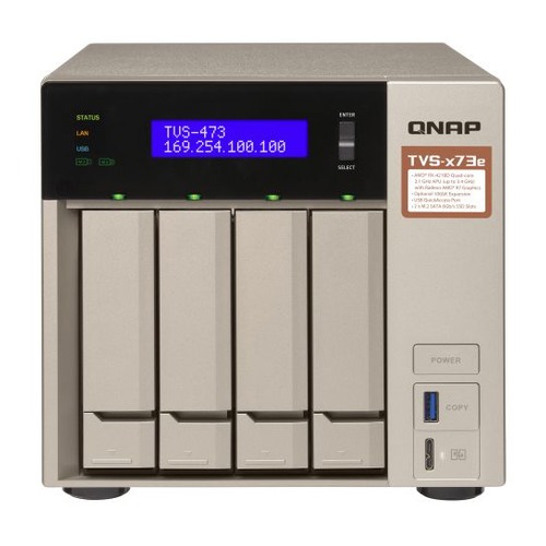 Сетевое хранилище QNAP TVS-473e-8G, без дисков