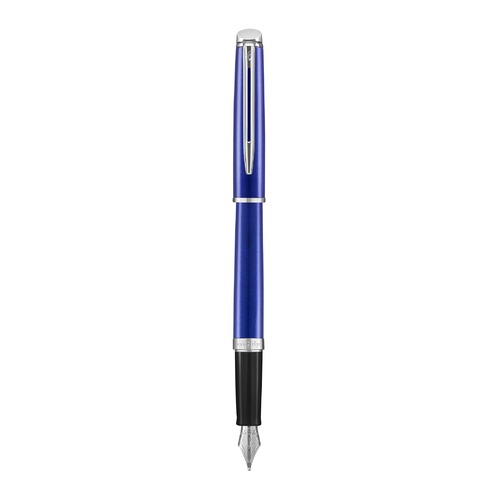 Ручка перьевая Waterman Hemisphere (2042967) Bright Blue CT F сталь нержавеющая подар.кор.