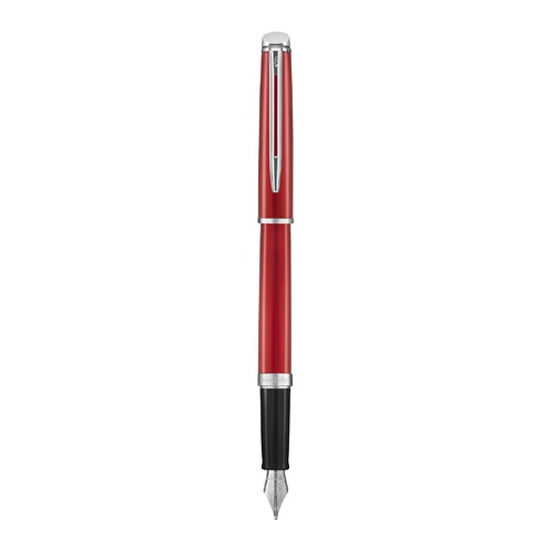 Ручка перьевая Waterman Hemisphere (2043212) Red Comet CT F сталь нержавеющая подар.кор.