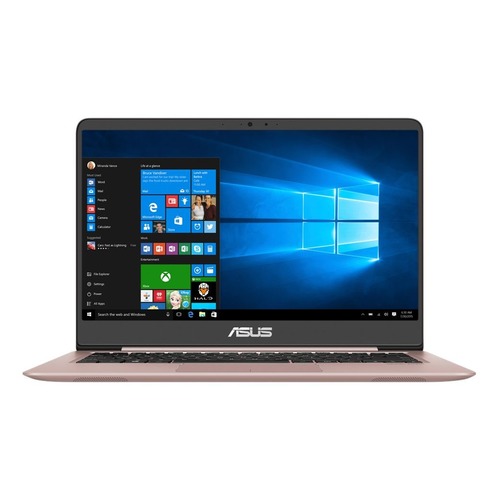 Ноутбук ASUS Zenbook UX410UF-GV179T, 14", Intel Core i5 8250U 1.6ГГц, 8Гб, 256Гб SSD, nVidia GeForce Mx130 - 2048 Мб, Windows 10, 90NB0HZ4-M03850, розовое золото