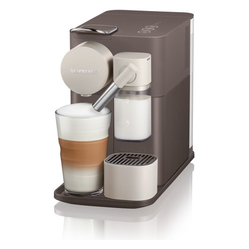Капсульная кофеварка DELONGHI Nespresso Latissima one EN500.Brown White, 1400Вт, цвет: бежевый [0132193275]