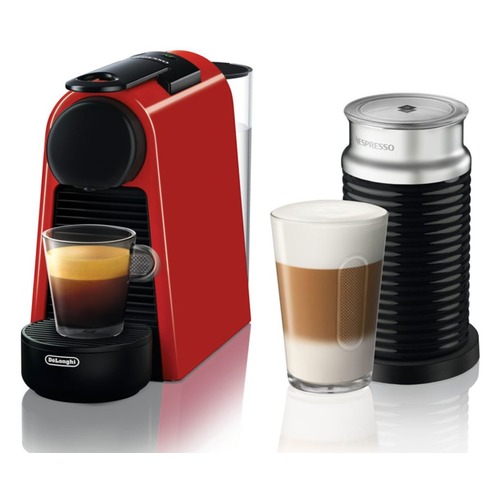 Капсульная кофеварка DELONGHI Nespresso Essenza mini Bundle EN85.RAE, 1260Вт, цвет: красный [0132191664]
