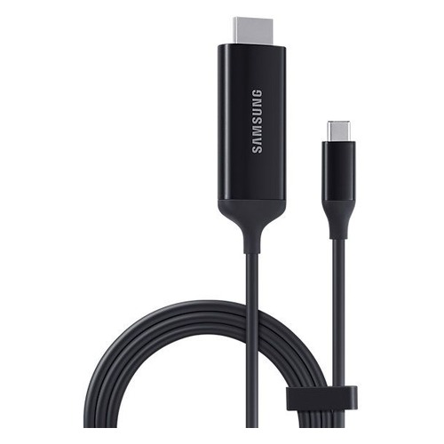 Кабель SAMSUNG DeX, USB Type-C, HDMI, 1.38м, черный [ee-i3100fbrgru]