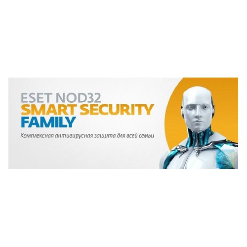 ПО Eset NOD32 Smart Security Family 3 устройства 1 год Renewal Card (NOD32-ESM-RN(CARD)-1-3)