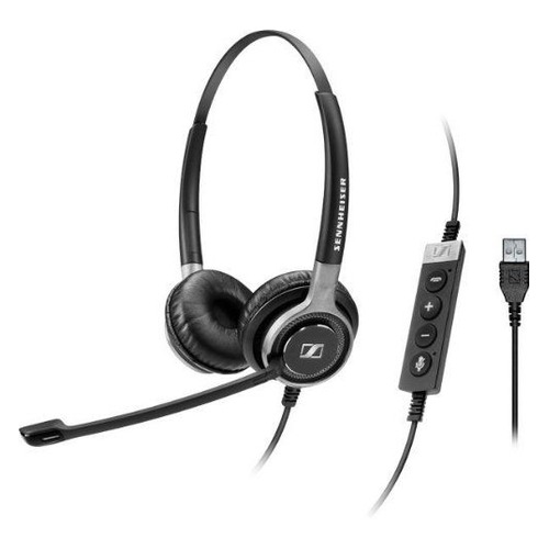 Гарнитура SENNHEISER SC 660 USB ML, для контактных центров, накладные, черный [504553]