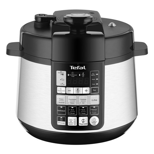 Мультиварка-скороварка TEFAL CY621D32, 1090Вт, серебристый/черный [7211003315]