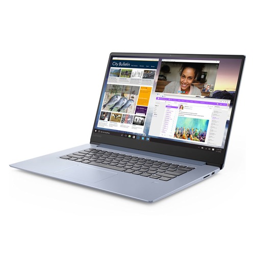 Ноутбук LENOVO IdeaPad 530S-15IKB, 15.6", IPS, Intel Core i5 8250U 1.6ГГц, 8Гб, 256Гб SSD, nVidia GeForce Mx130 - 2048 Мб, Free DOS, 81EV00CYRU, синий