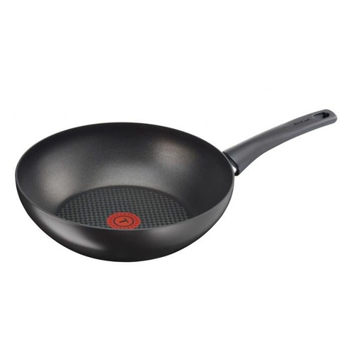 Сковорода ВОК (WOK) TEFAL Everest C6361902, 28см, без крышки, черный [2100102653]