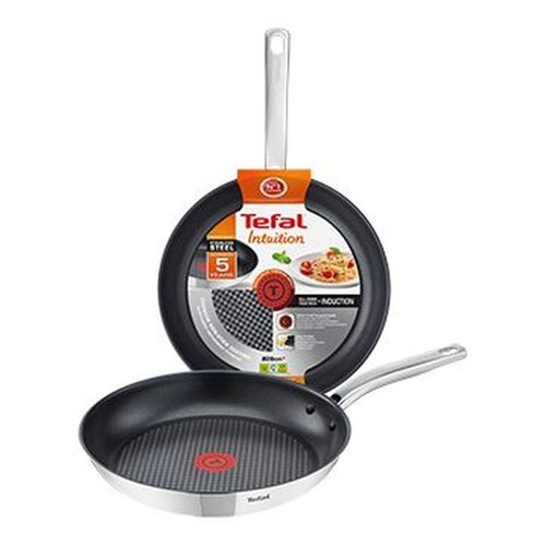 Сковорода блинная TEFAL Intuition A7030415, 20см, без крышки, серебристый [2100102546]