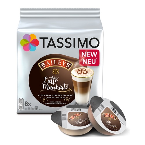 Кофе капсульный TASSIMO Baileys Latte Macchiato, капсулы, совместимые с кофемашинами TASSIMO®, 264грамм [4041505]