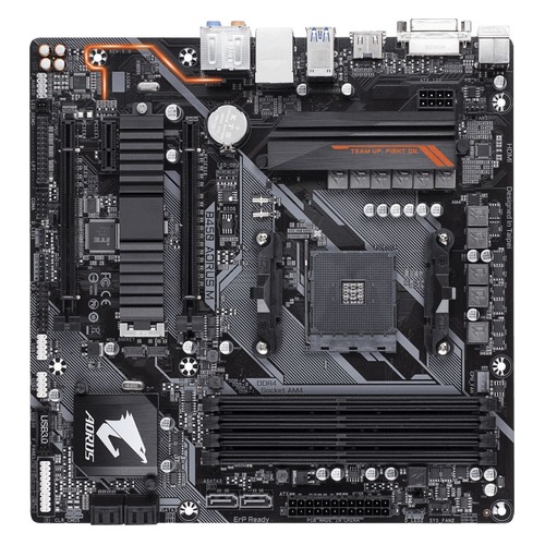 Материнская плата GIGABYTE B450 AORUS M, SocketAM4, AMD B450, mATX, Ret