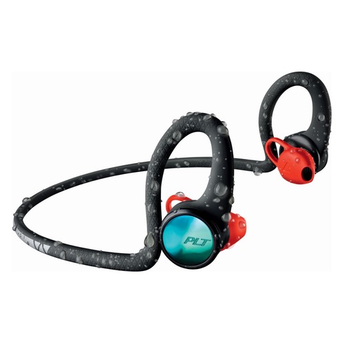 Наушники PLANTRONICS BackBeat Fit 2100, Bluetooth, вкладыши, черный матовый/красный [212200-99]