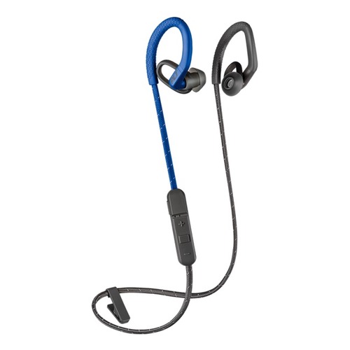 Наушники с микрофоном PLANTRONICS BackBeat Fit 350, Bluetooth, вкладыши, серый/синий [212345-99]