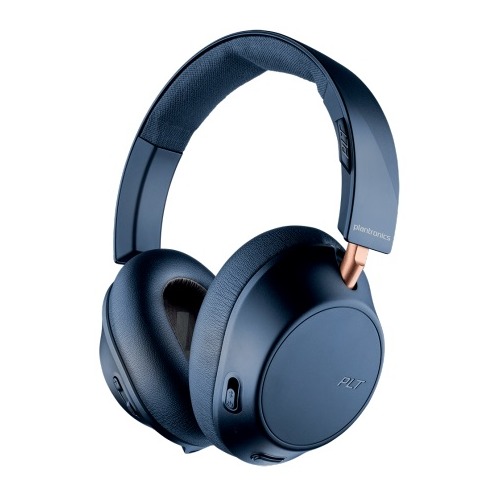 Наушники с микрофоном PLANTRONICS BackBeat Go 810, 3.5 мм/Bluetooth, мониторы, синий [211821-99]