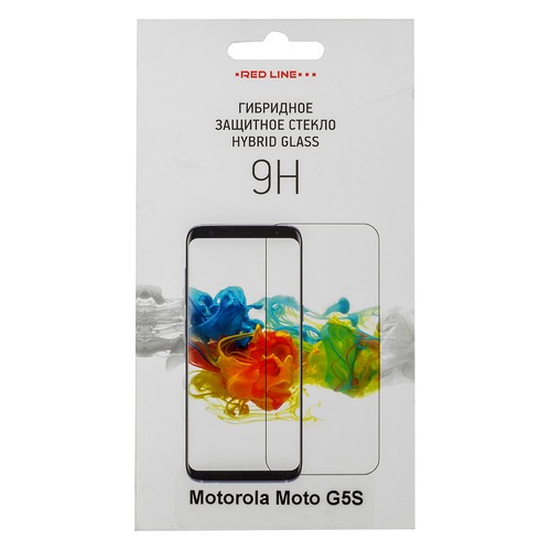 Защитное стекло для экрана REDLINE для Motorola G5S, гибридная, 1 шт [ут000016861]