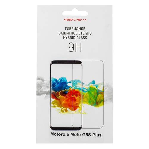 Защитное стекло для экрана REDLINE для Motorola G5S Plus, гибридная, 1 шт [ут000016862]