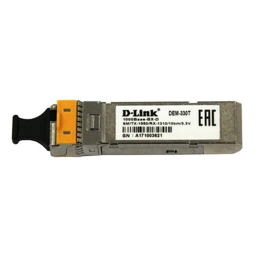 Трансивер D-Link 330T/10KM/A1A WDM SFP 1x1000Base-BX-D Tx:1550nm Rx:1310nm