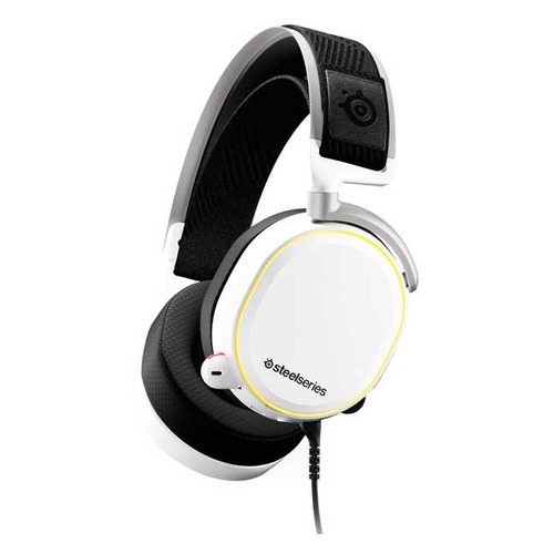 Гарнитура игровая STEELSERIES Arctis Pro + GameDAC, для компьютера, мониторы, белый [61454]