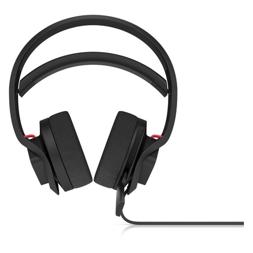 Гарнитура игровая HP OMEN X Mindframe Headset, для компьютера, мониторы, черный / красный [3xt27aa]