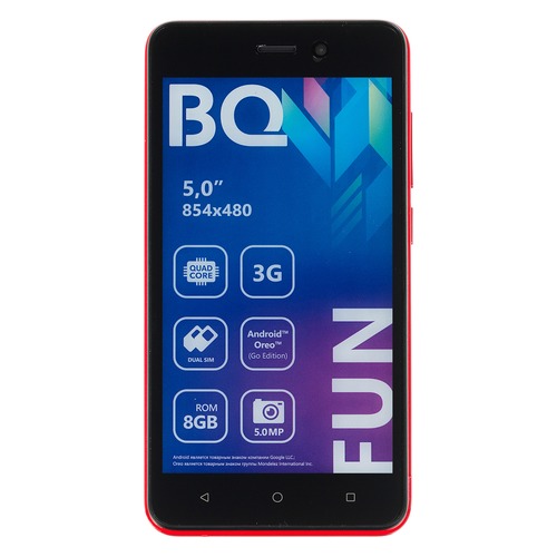 Смартфон BQ Fun 5002G, красный