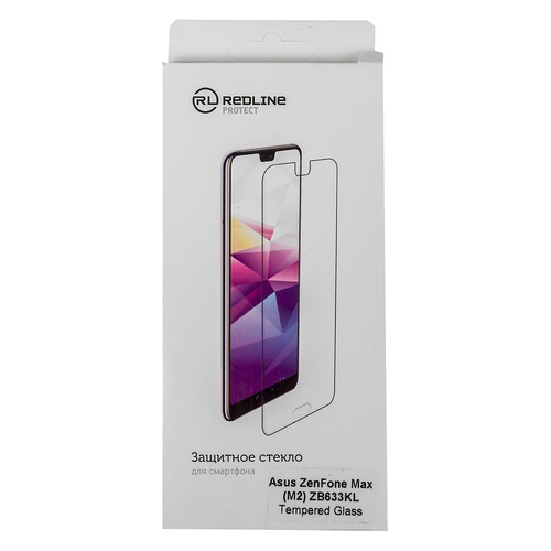 Защитное стекло для экрана REDLINE для Asus ZenFone Max M2 ZB633KL, 1 шт [ут000016807]