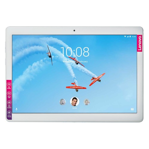 Планшет LENOVO Tab M10 TB-X605L, 2GB, 16GB, 3G, 4G, Android 8.1 белый [za490073ru]